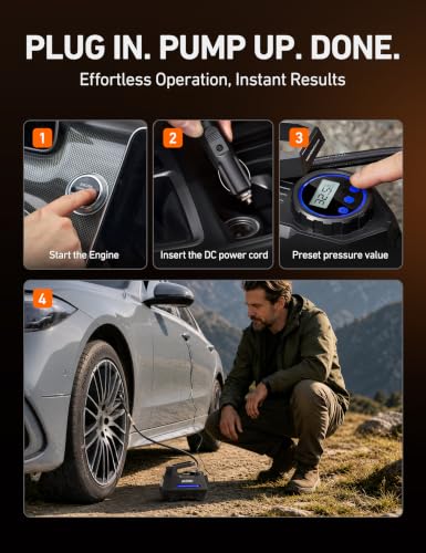 AIRUN H Tire Inflator Portable Air Compressor