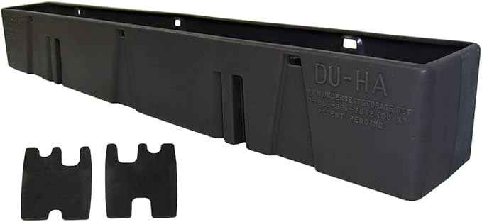 DU-HA 10013 Black Behind the Seat Storage for 00-07 Chevrolet Silverado and GMC Sierra Heavy Duty Crew Cab