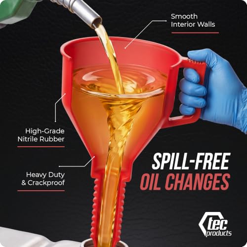 FlexAll Long Flexible Oil Change Funnels for Automotive Use