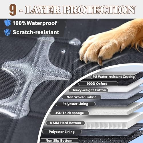 Hard Bottom Car Seat Cover for Dogs
