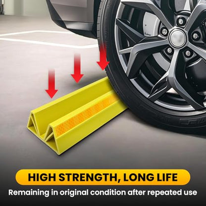2 Pcs 18'' Parking Car Wheel Stopper for Garage with 2 Installation Methods (2 Count)