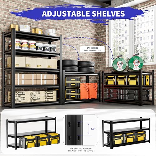 5 Tier Garage Shelving (5 Count)