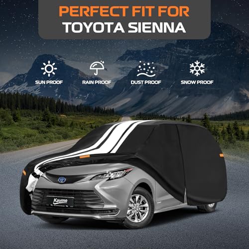 Heavy Duty Car Cover Custom Fit for Toyota Sienna