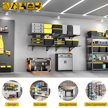 2x3ft Adjustable Rail Wall Garage Storage Shelf