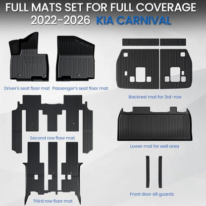 Floor Mats for Kia Carnival 2022