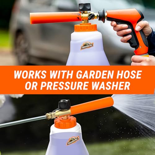 2-in-1 Foam Cannon Kit for Garden Hoses and Power Washers