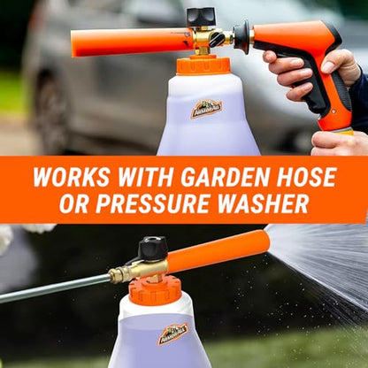 2-in-1 Foam Cannon Kit for Garden Hoses and Power Washers