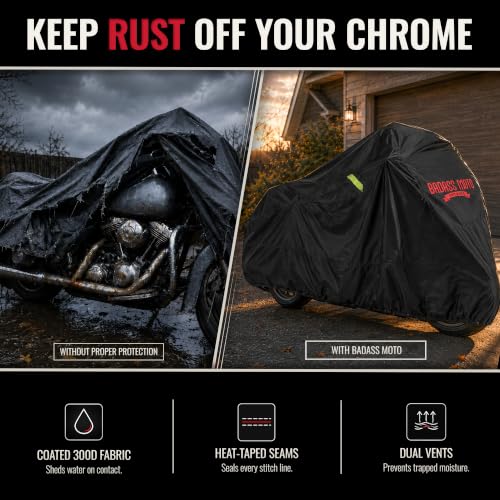 Waterproof Motorcycle Cover for Large Cruisers