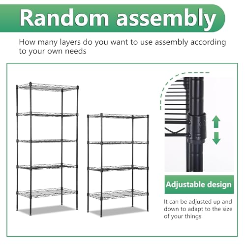 5 Tier Wire Shelf (5 Count)