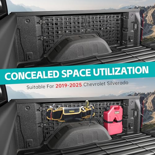 Side Truck Bed Molle Panel Rack System Compatible with 2019
