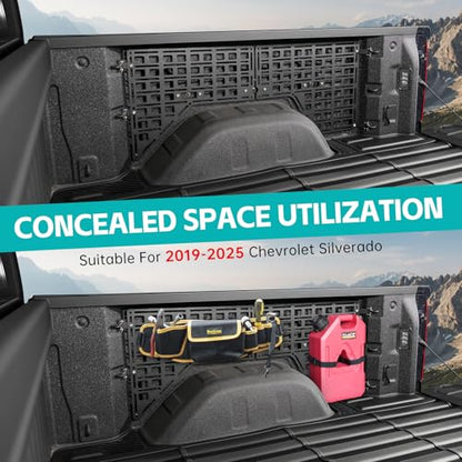 Side Truck Bed Molle Panel Rack System Compatible with 2019