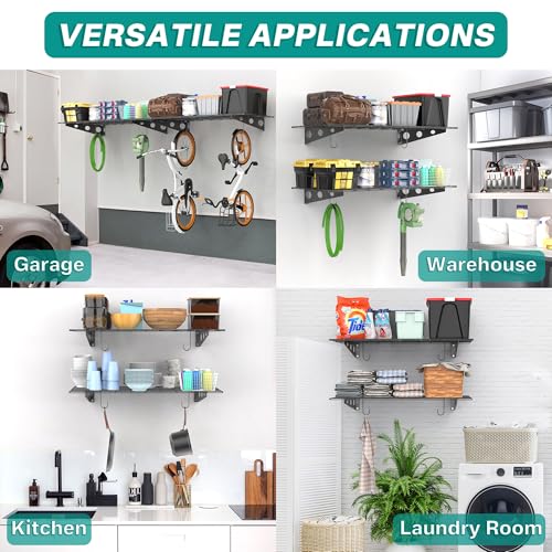 Wall Mounted Garage Wall Shelves (4 Count)