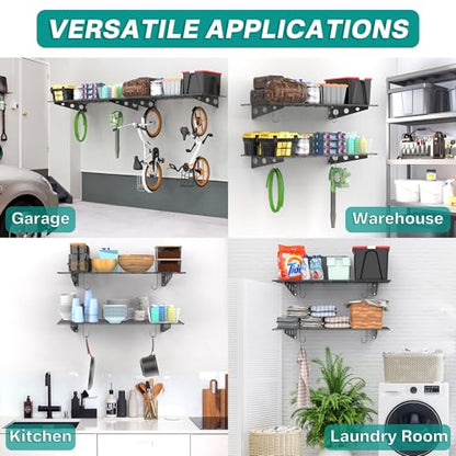 Wall Mounted Garage Wall Shelves (4 Count)