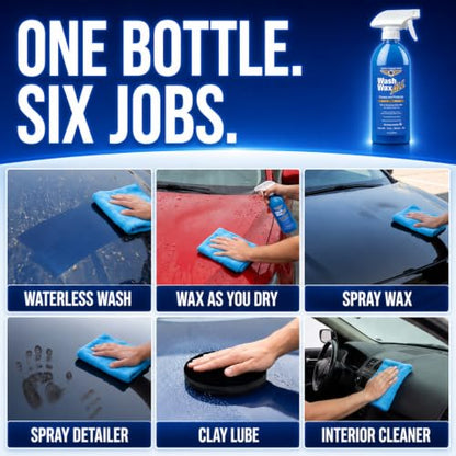 Wash Wax ALL 128 Fl. oz Waterless Car Wash RV Boat Spray Detailer (128 Fl Oz)