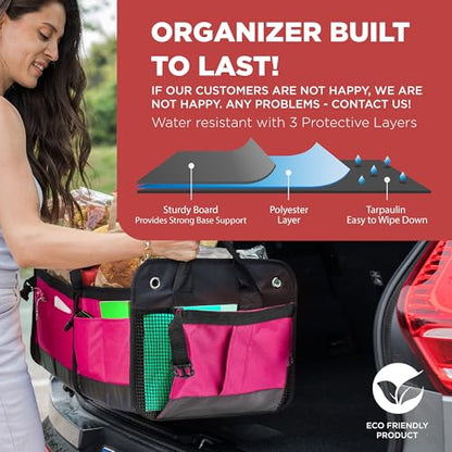 Pink Car Trunk Organizer for Women