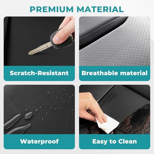 Universal Car Seat Covers for SUVs Sedans Trucks BlackGrey (5 Count)