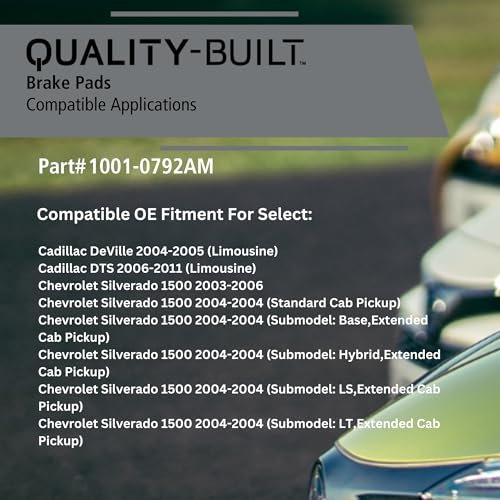 Rear Semi Metallic Brake Pads