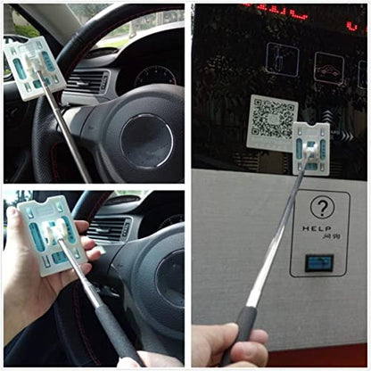 Telescopic Rod Card Holder Reacher