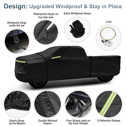 Truck Cover for Chevy Silverado 2500 3500HD Crew Cab Long Bed 8.3ft