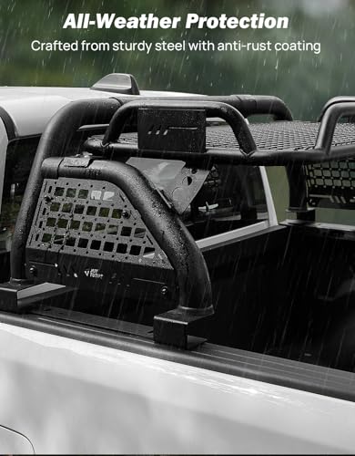 Roll Bar for Full Size Truck with Cargo Basket & Brake Light