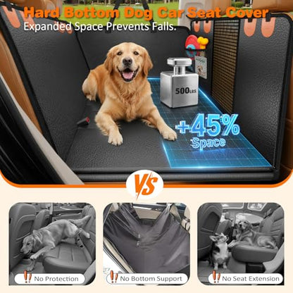 PU Leather Hard Bottom Dog Car Seat Cover