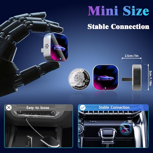 2026 Wireless CarPlay Adapter Upgrade Wired CarPlay to Wireless