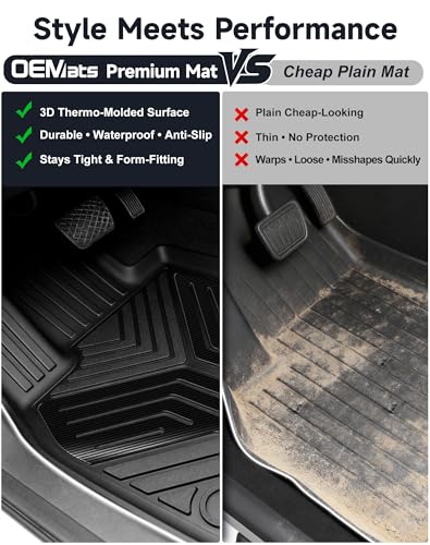 Premium Color TPE Floor Mats Custom Fit for Tesla Model Y Juniper 2025 2026