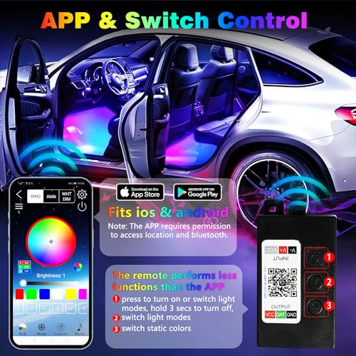 Car Led Strip Light Interior RGB