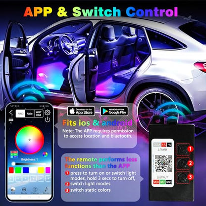 Car Led Strip Light Interior RGB