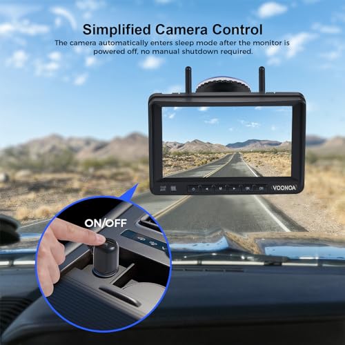2 Magnetic Wireless Backup Camera with 7'' HD 1080P DVR Monitor System