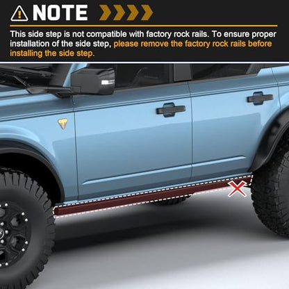 Running Boards Side Step Bars for 2021 (2 Count)