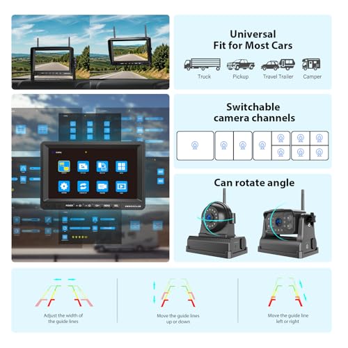 Magnetic Wireless Backup Camera (4 Count)