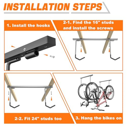 Overhead Bike Rack for Garage