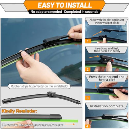 Windshield Wiper Blade Replacement for BMW X2 2018