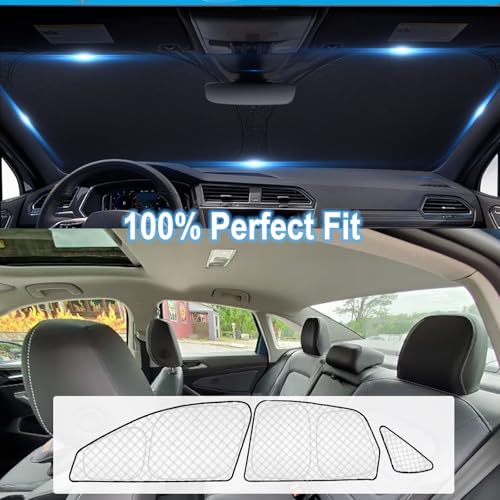 7pcs Sun Shades for Volkswagen Jetta 2019 (7 Count)