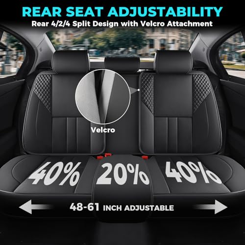 Universal Car Seat Covers for SUVs Sedans Trucks Black
