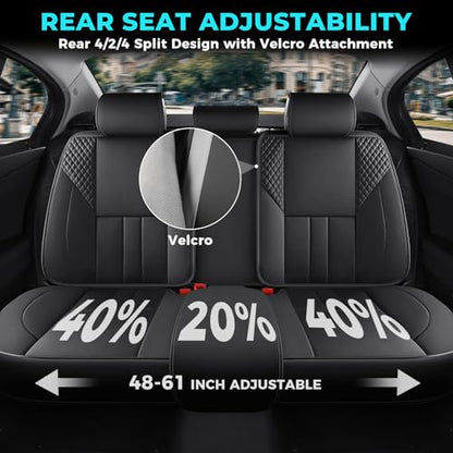 Universal Car Seat Covers for SUVs Sedans Trucks Black