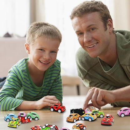 30 Mini Pull Back Cars for Kids Classroom Treasure Box Prizes (30 Count)