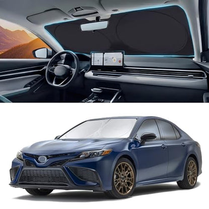 Windshield Sun Shades Custom Fit for Toyota Camry 2007