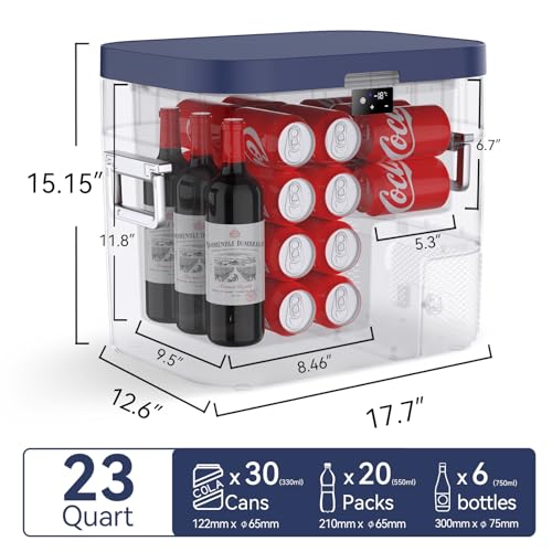 Car Refrigerator Portable Car Fridge 12V Refrigerator 23 Quart