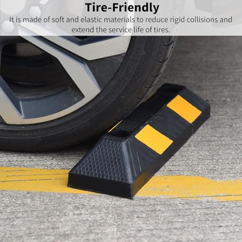 Heavy Duty Parking Curb Wheel Stop (4 Count)