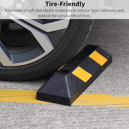 Heavy Duty Parking Curb Wheel Stop (4 Count)