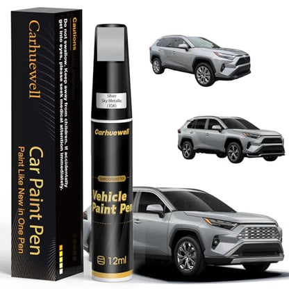 1D6 Silver Sky Metallic Touch Up Paint Compatible with Toyota