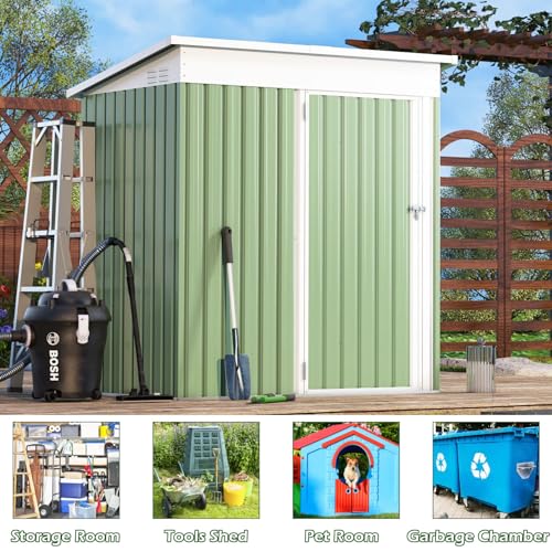 3' x 5' Metal Outdoor Storage Shed