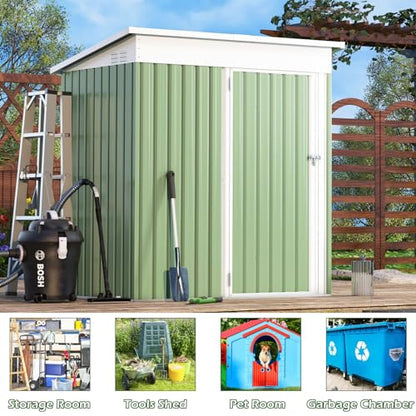 3' x 5' Metal Outdoor Storage Shed