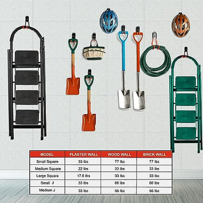 Garage Hooks Organizer Kit