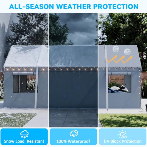 10x20 FT Heavy Duty Carport Canopy