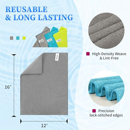 Microfiber Cleaning Cloth (12 Count)