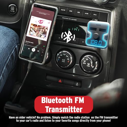 Bluetooth 5.0 Car Adapter Wireless FM Radio Transmitter USB