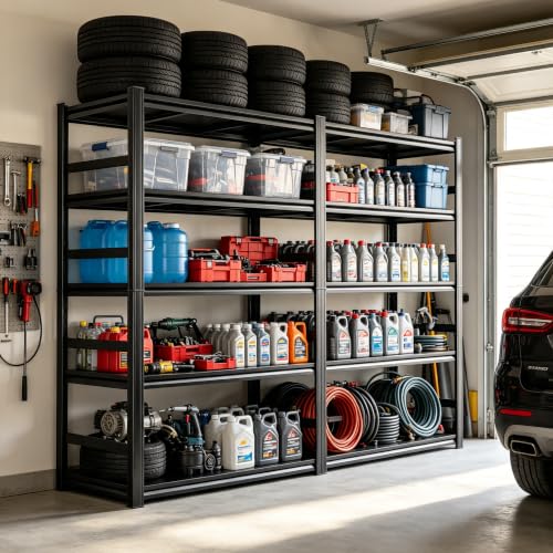 Garage Shelving 3000 LBS Adjustable Metal Storage Shelves